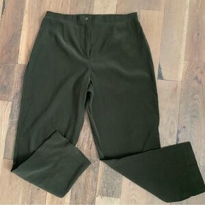 Notations Petite Dark Green Dress Pants Size Large